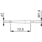 Tesatast dial gauge stylus 2mm ball 12.53mm length 01860202