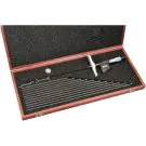 Starrett 749MEBZ-300 Digital depth Micrometer 0-12" / 0-300mm Range 0001" /0.001mm Res base 100mm thimble metric
