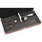 Starrett 749MEBZ-150 Digital depth Micrometer 0-6" / 0-100mm Range 0001" /0.001mm Res base 100mm Thimble metric