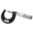 Starrett T436.1XFL-1 Outside Micrometer features 0-1" range, friction thimble, lock nut, carbide .0001" Grad, 