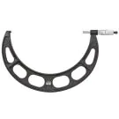 Starrett T436.1XRL-12 Outside Micrometer features ratchet stop, lock nut, and carbide face. .0001" Grad,