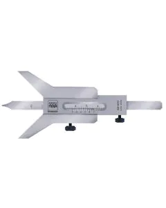 Tesa 00512017 vernier caliper with Vee Bridge ideal for slot depths on cylindrical shafts 7-160mm 