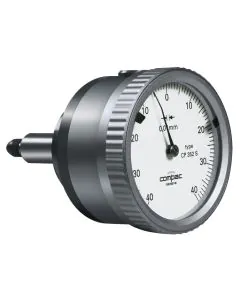 Tesa COMPAC CP 352S Dial Gauge ±.4mm travel .01 Res with Back Mounted Plunger