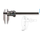 Tesa 00530433 twin-cal IP67 digital caliper with Rounded measuring faces for internal dimensions and Knife-edge Jaws for External Dimensions 0-12"/0-300mm